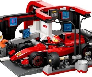 LEGO 60443 F1 Pit Stop & Pit Crew with Ferrari Car