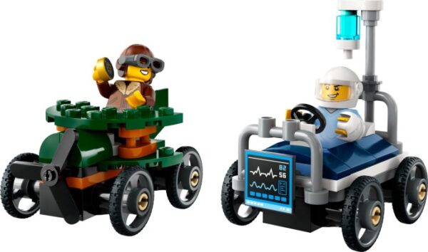 LEGO 60459 Airplane vs. Hospital Bed Race Car Pack